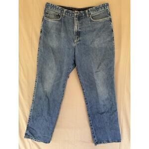 Brooks Brothers Straight Fit Blue Denim Jeans Size 36x30 - 100% Cotton -Italy